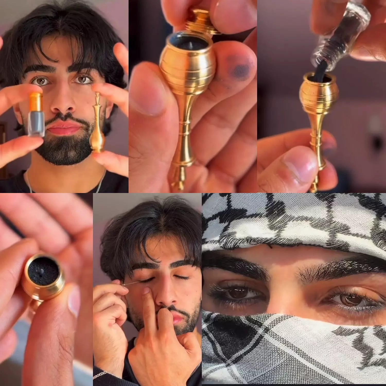 مكحلة نحاس نقي 100% بتصميم سعودي فاخر -استخدام وتعبئه وتنظيف سهل مع خاصية الفك والتركيب والغلق المحكم -بمرود نحاس ناعم وآمن على العين، يساعد على تطبيق الكحل بسهولة