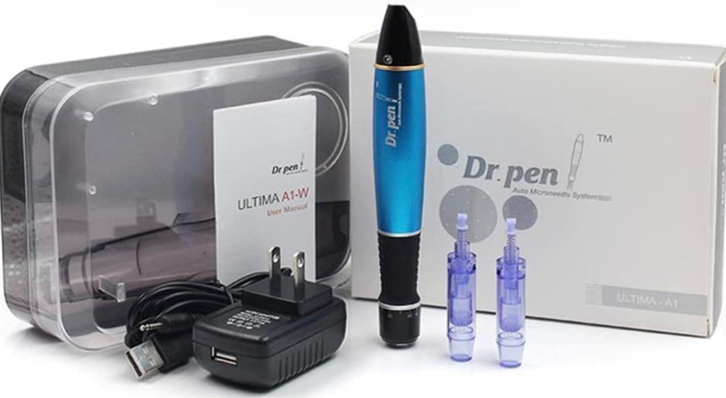 جهاز ديرما بن DR.pen A1 لاسيلكي الأصلي + 5 سنون هدية منهم 2 مقاس 12 و 3 مقاس 24